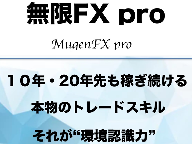 無限FXproは相場の環境認識力を練習するFX情報商材