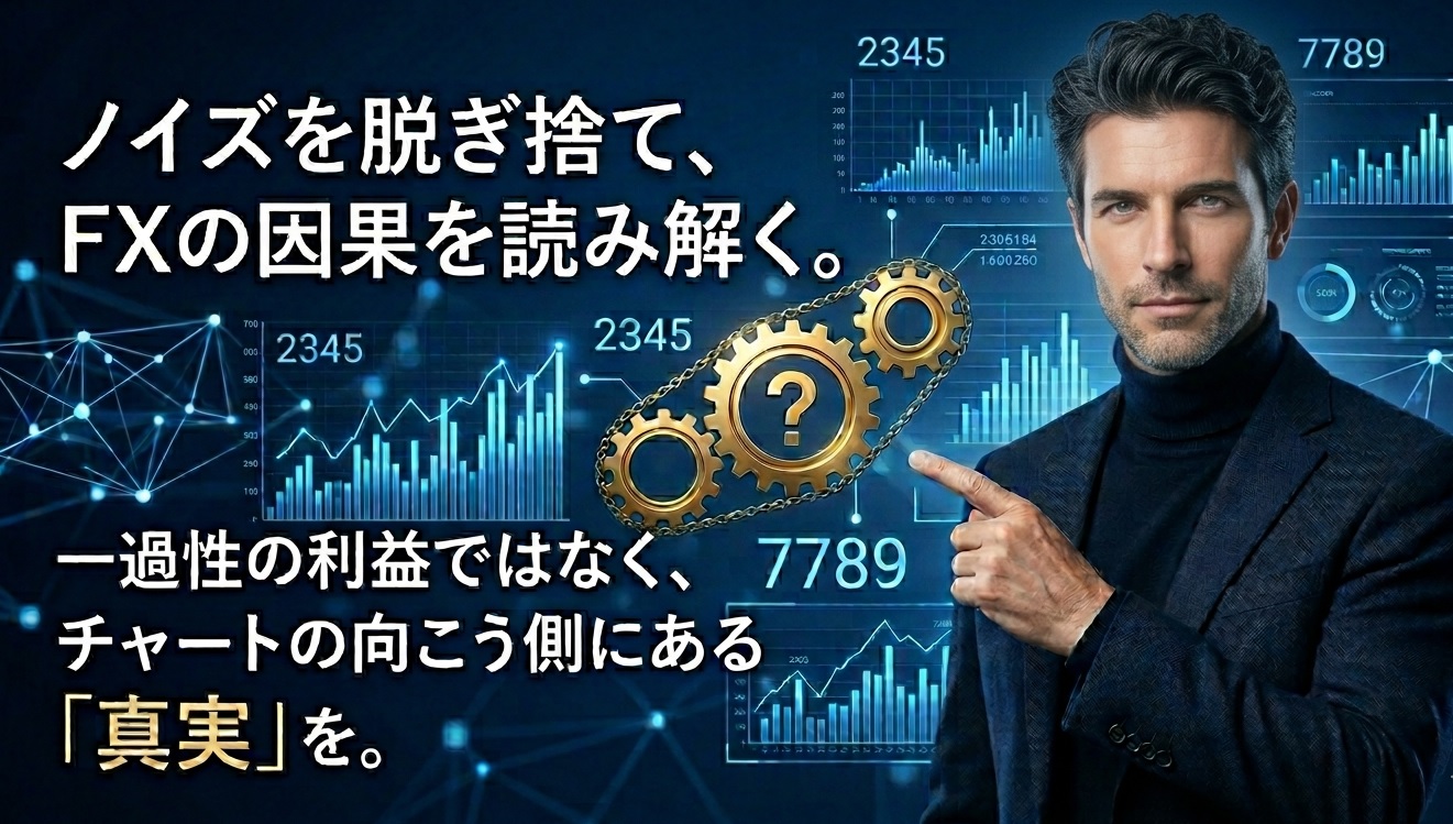 【トップ画像】FXの因果を読み解く｜XM攻略と厳選手法のリアル検証・実証ブログ②