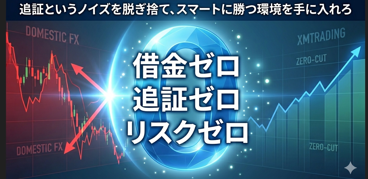 国内FXの追証の恐怖は海外FXのXMを使えばゼロカットで、借金０、追証０、リスク０。窓開けの心配もなし。