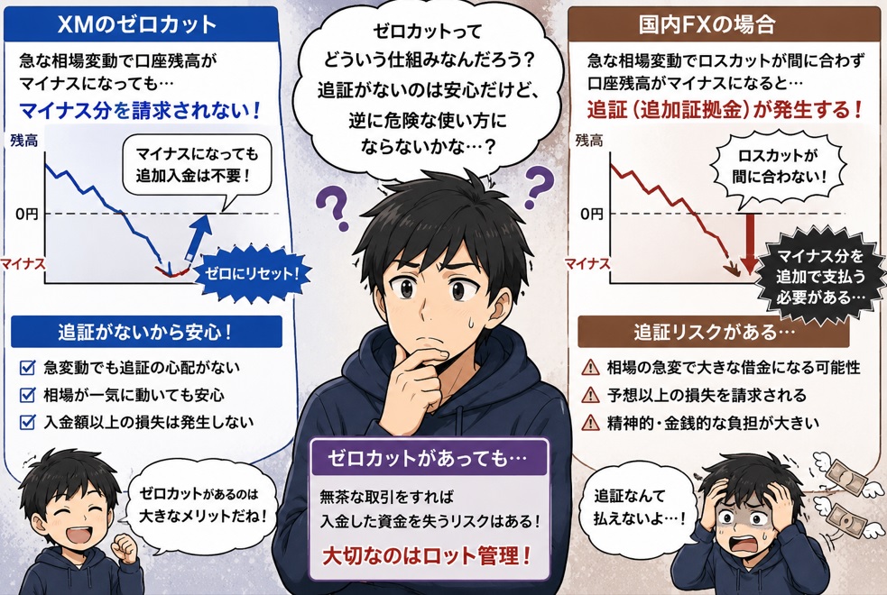 XMのゼロカットと追証が不安なFX初心者②