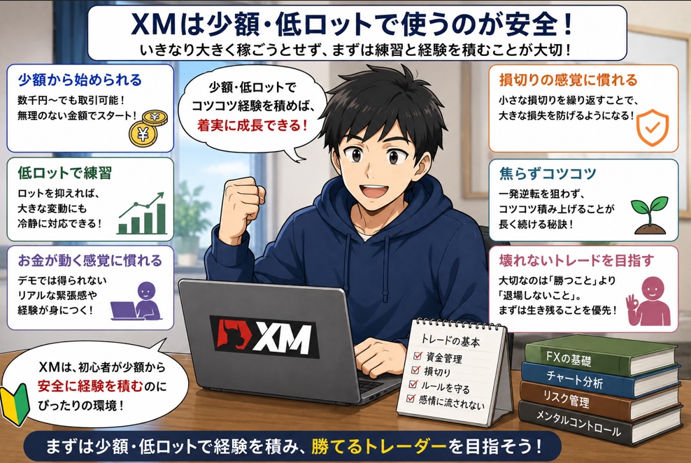 XMを少額低ロットで安全に使うFX初心者③