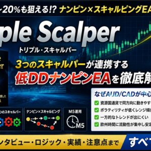 Triple Scalperの評判は？GogoJungle AWARD受賞EAの成績とナンピン運用の注意点