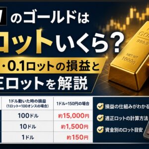 XMのゴールドは1ロットいくら？0.01・0.1ロットの損益と適正ロットを解説