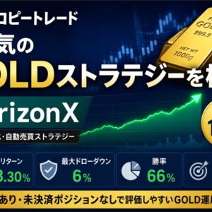 XMコピートレードで人気のGOLDストラテジーを検証_投資家107人・最大DD6％