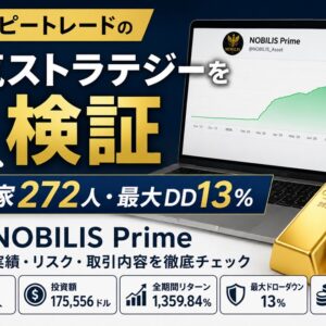 XMコピートレードの人気ストラテジーを検証_投資家272人・最大DD13％