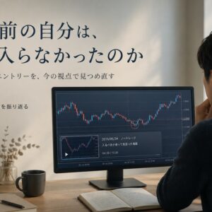 FXで「入らない」を選んだ8年前の自分。ノーエントリー動画を今、見返す