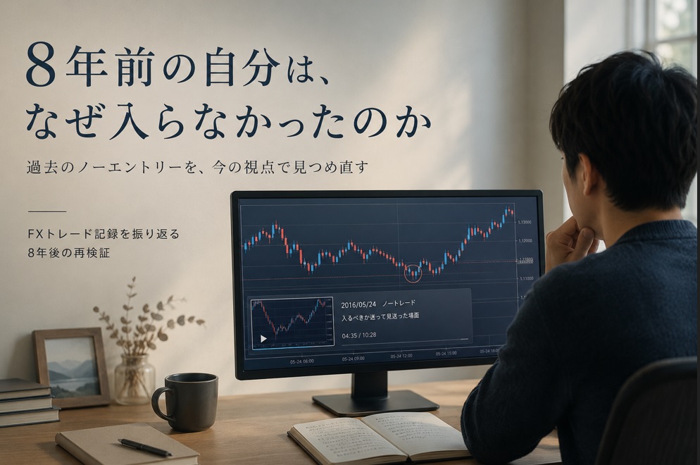 FXで「入らない」を選んだ8年前の自分。ノーエントリー動画を今、見返す