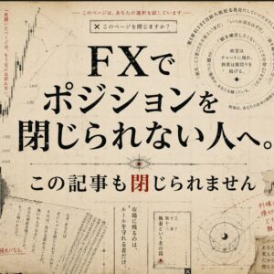 FXでポジションを閉じられない人へ。この記事も閉じられません
