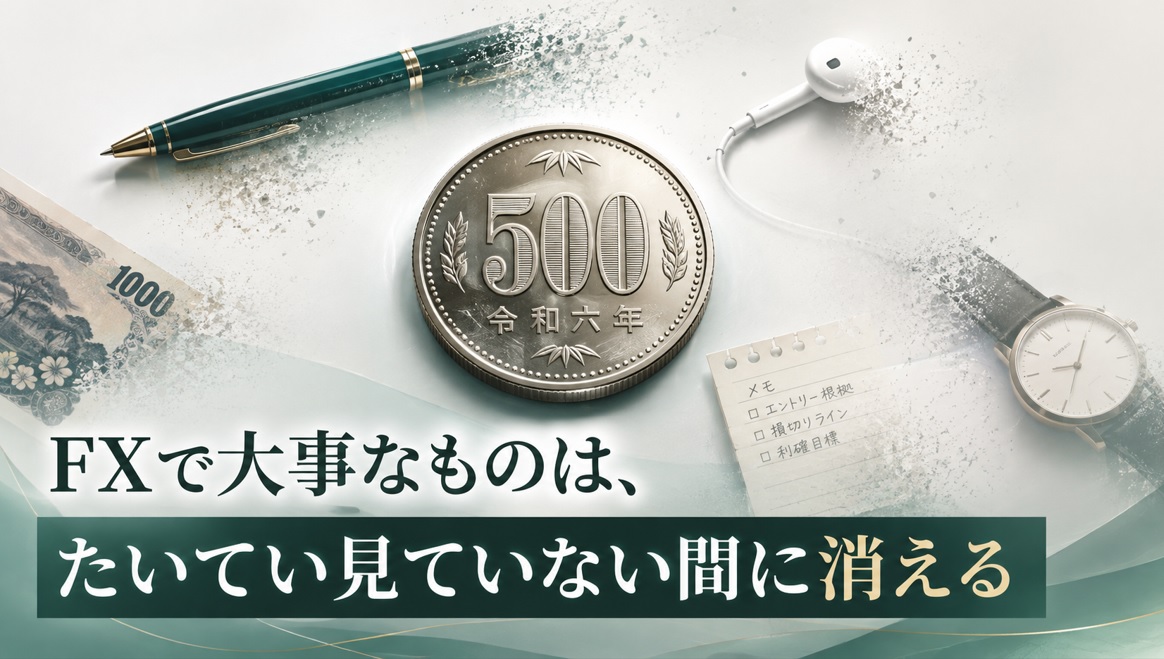 FXで大事なものは、たいてい見ていない間に消えるのアイキャッチ画像