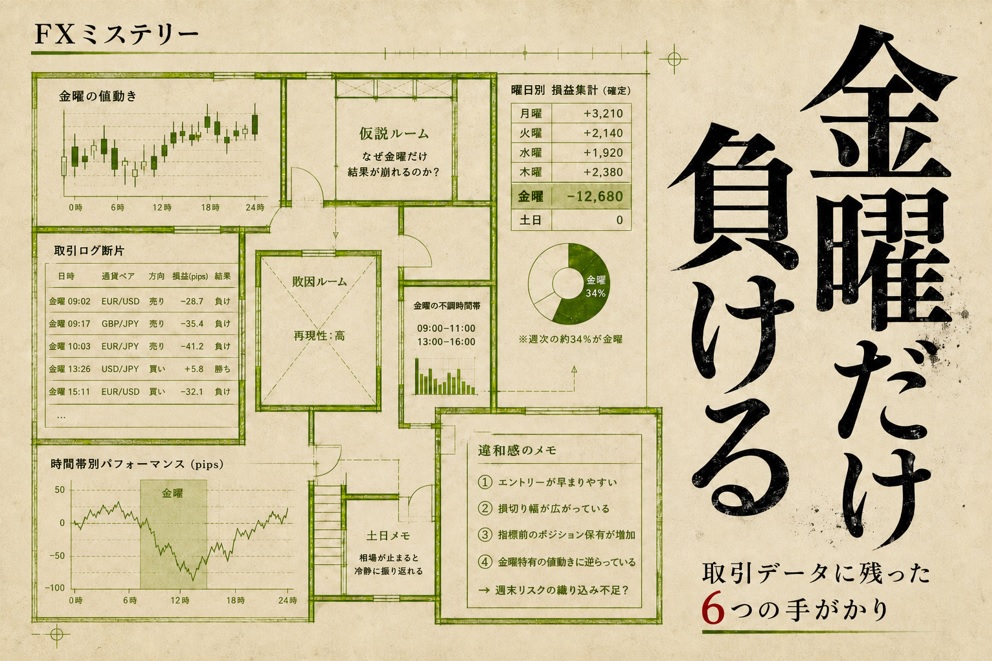 FXで金曜日だけ負けるトレーダー_取引データに残った「週末」の違和感