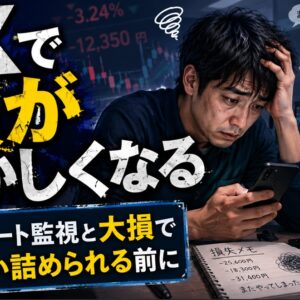 FXで頭がおかしくなるのはなぜ？チャート監視と大損で追い詰められる前に