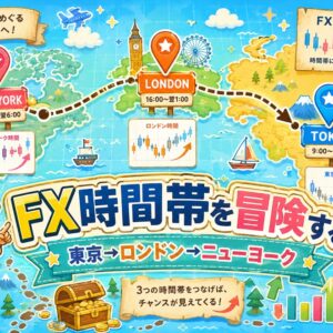 FXの東京・ロンドン・ニューヨーク時間とは？世界の為替市場を地図で冒険する