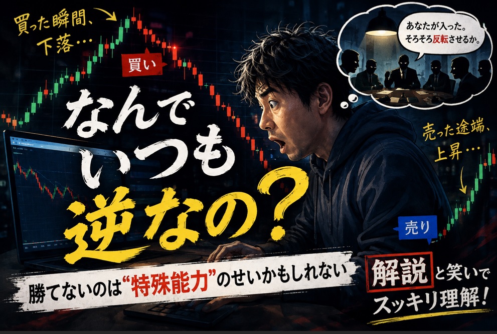FXはなぜ自分が買うと下がるのか？売ると上がる本当の理由