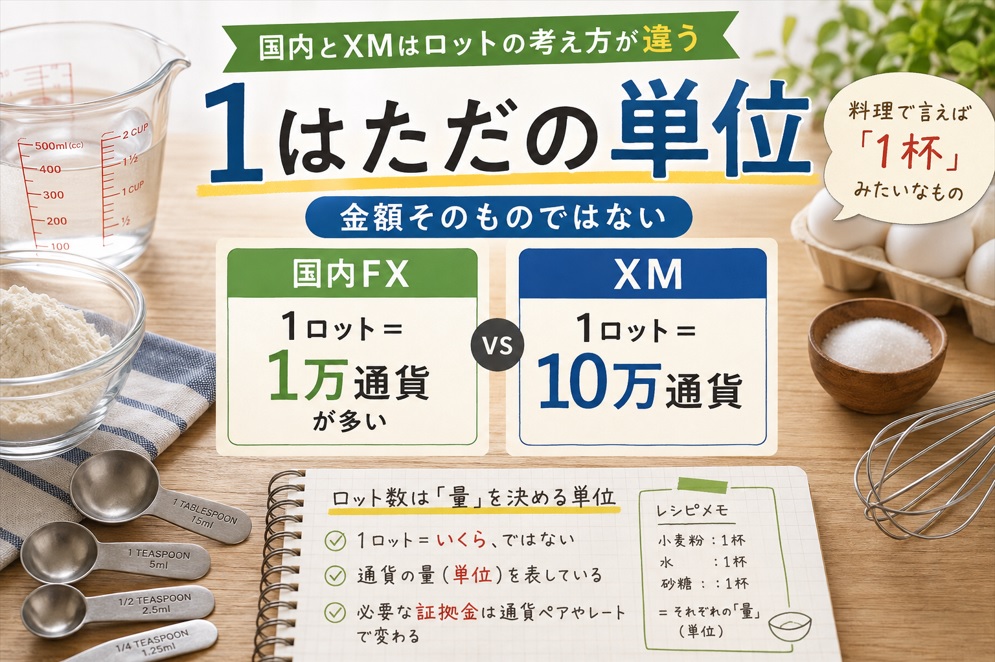XMの1ロットはいくら？1pipsの損益・必要証拠金と0.1・0.01ロットの違い