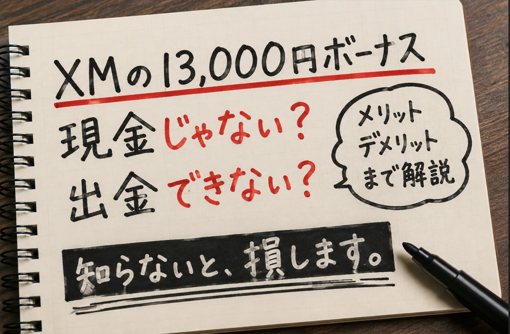 XMのボーナスは本当にお得？口座開設・入金ボーナスの使い方と注意点