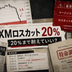 XMのロスカット20％は安心？ギリギリまで耐えていい数字ではありません