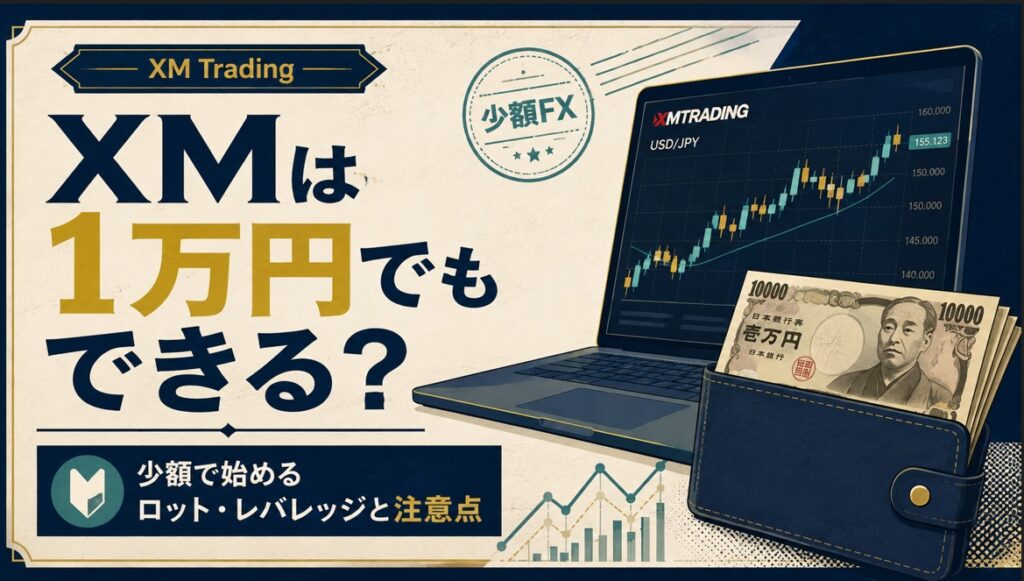XMは1万円でもできる？少額で始めるロット・レバレッジと注意点