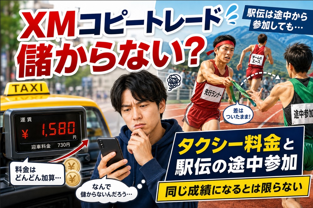 XMコピートレードで勝てないのはなぜ？儲からない原因とストラテジー選びの注意点