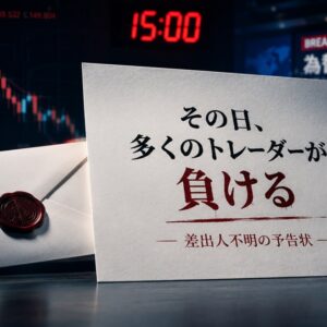 「その日、多くのトレーダーが負ける」――差出人不明の予告状が届いたのアイキャッチ画像（外国為替市場を揺るがす…）