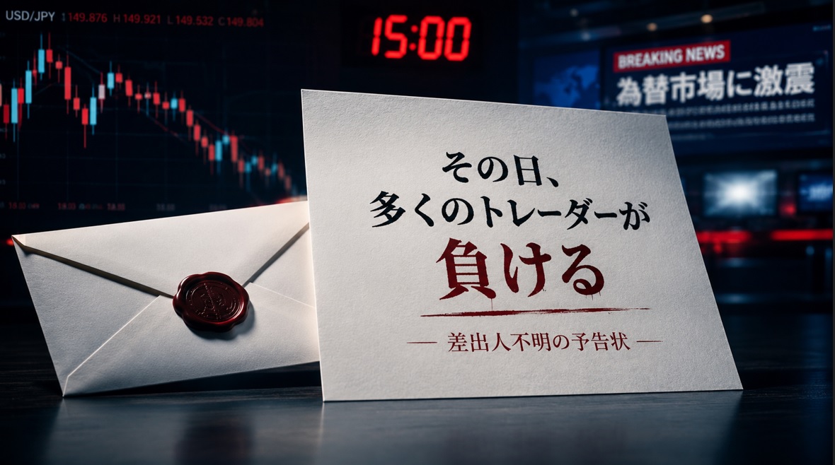 「その日、多くのトレーダーが負ける」――差出人不明の予告状が届いたのアイキャッチ画像（外国為替市場を揺るがす…）