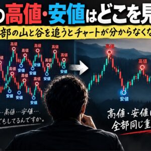 FXの高値・安値はどこを見る？全部の山と谷を追うとチャートが分からなくなる_アイキャッチ画像