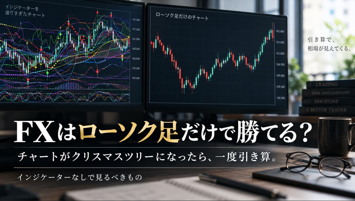 FXはローソク足だけで勝てる？インジケーターなしで勝つために見るべきもの