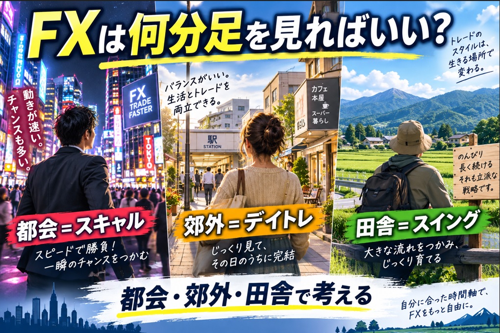 FXは何分足を見ればいい？1分・5分・15分・1時間足を全部見る前に考えること