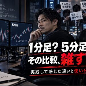FXスキャルピングは1分足と5分足どっち？実践して感じた違いと使い分け