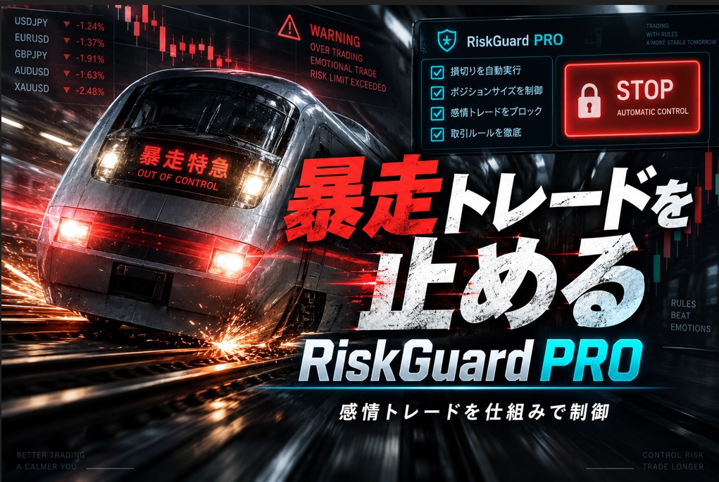 RiskGuard PROの評判は？FXの感情トレード・暴走を止める制限EAを検証