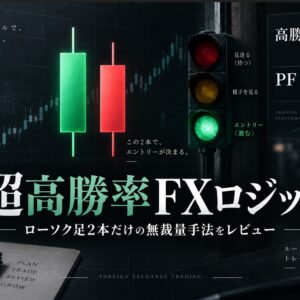 超高勝率FXロジックは本当に勝てる？評判・ローソク足2本の無裁量手法をレビュー